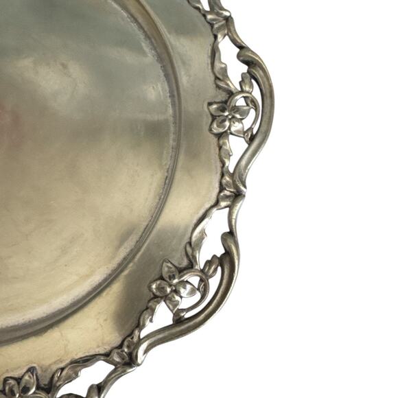 Marples & Co Sheffield Electroplated Gold Silverplate Serving Plate - Picture 3 of 8